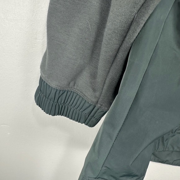 Athleta Triumph Hybrid Crewneck Sweatshirt Women XL Green Cinch Athletic Stretch - Picture 5 of 12